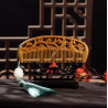 Handmade Boxwood Comb – Intangible Heritage White Elephant Carving, Natural Huangyang Wood, Unisex Gift Comb