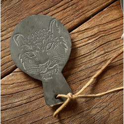 Tibetan Handmade Stone Carved Coaster – Intangible Heritage Craft, Natural Stone, Cultural Home Decor & Tea Gift