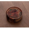 Handmade Bamboo Coaster – Xiangyun Satin Surface, Retro Heat-Resistant Coffee Cup Mat
