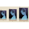 Handmade Intangible Heritage Glass Portrait – Custom Photo Hammered Glass Art, Personalized Cultural Gift